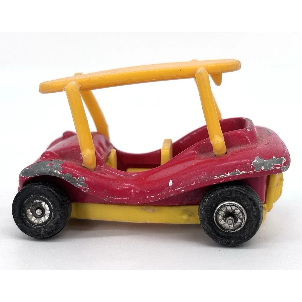Vintage Aviva Peanuts Snoopy C14 Sky Buggy Red Yellow Hong Kong Diecast